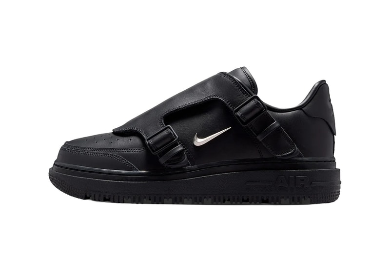 Nike Air Force 1 Low Luxe Black/Metallic Silver-Anthracite JA3822-010 Official Images