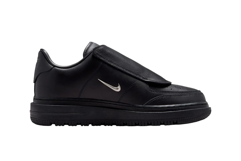 Nike Air Force 1 Low Luxe Black/Metallic Silver-Anthracite JA3822-010 Official Images