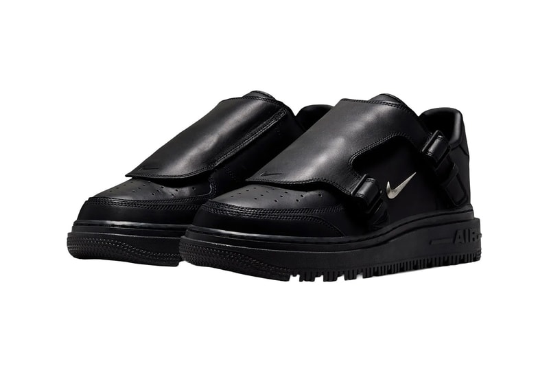 Nike Air Force 1 Low Luxe Black/Metallic Silver-Anthracite JA3822-010 Official Images