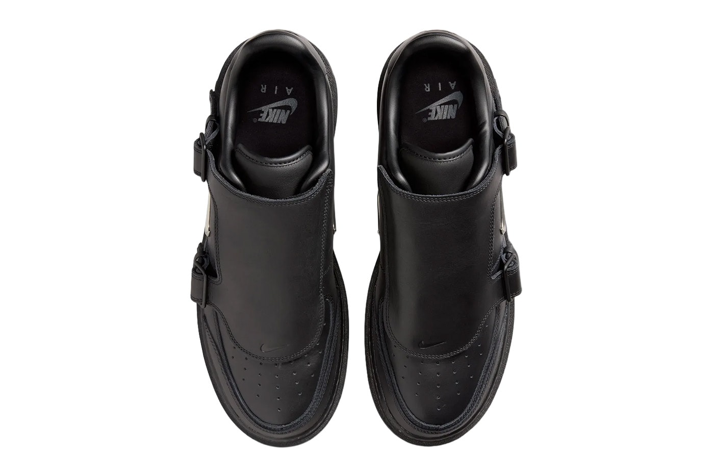 Nike Air Force 1 Low Luxe Black/Metallic Silver-Anthracite JA3822-010 Official Images