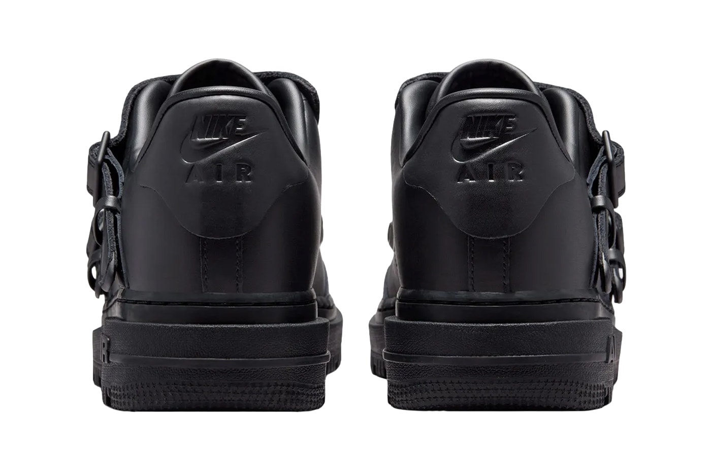 Nike Air Force 1 Low Luxe Black/Metallic Silver-Anthracite JA3822-010 Official Images