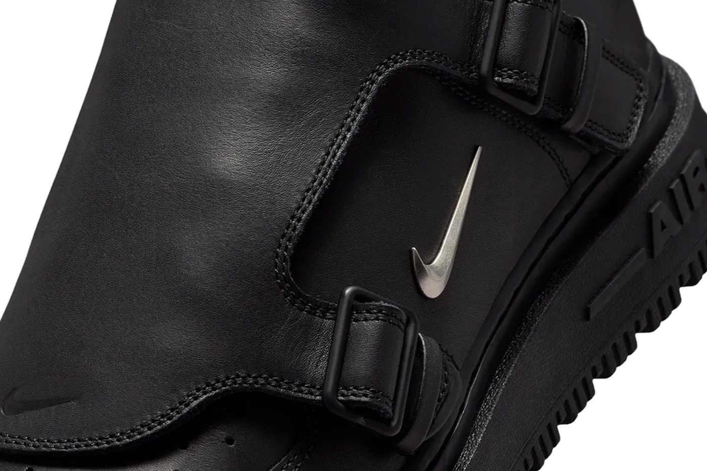 Nike Air Force 1 Low Luxe Black/Metallic Silver-Anthracite JA3822-010 Official Images