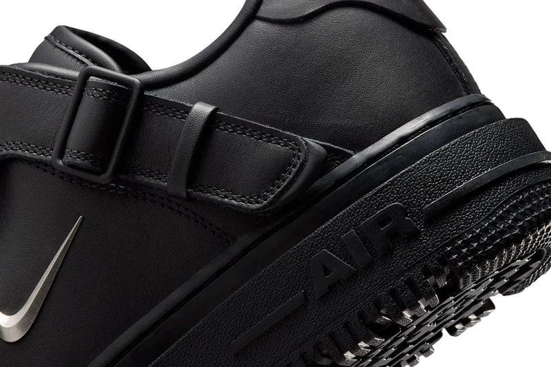 Nike Air Force 1 Low Luxe Black/Metallic Silver-Anthracite JA3822-010 Official Images