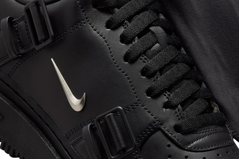 Nike Air Force 1 Low Luxe Black/Metallic Silver-Anthracite JA3822-010 Official Images