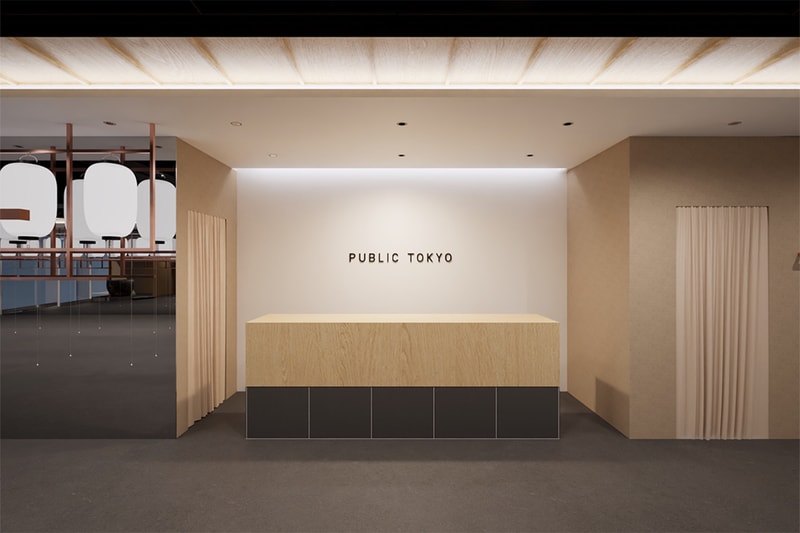 Innermost retail space at PUBLIC TOKYO Jingumae with elevated product presentation
