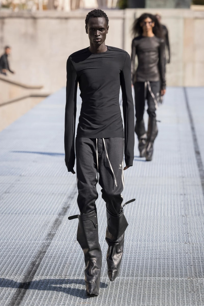 Rick Owens Menswear Spring/Summer 2027 “STONE” Collection Runway Paris Fashion Week adidas collaboration 