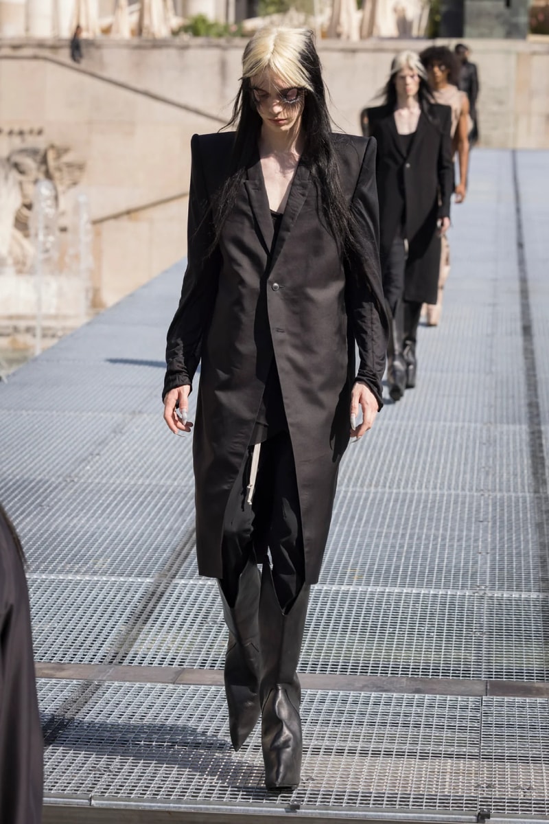 Rick Owens Menswear Spring/Summer 2027 “STONE” Collection Runway Paris Fashion Week adidas collaboration 