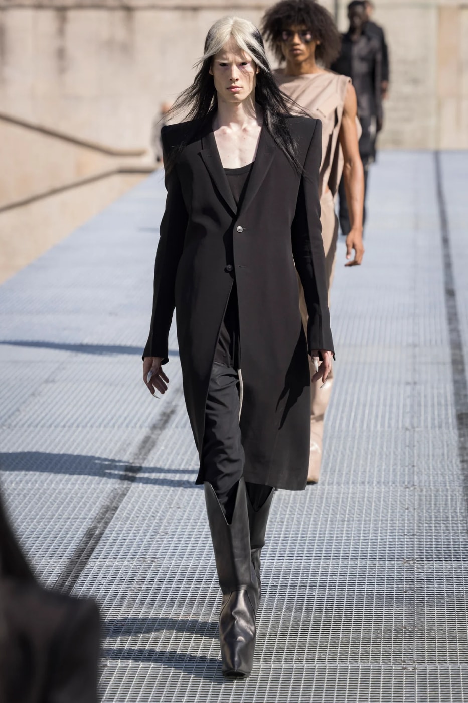 Rick Owens Menswear Spring/Summer 2027 “STONE” Collection Runway Paris Fashion Week adidas collaboration 