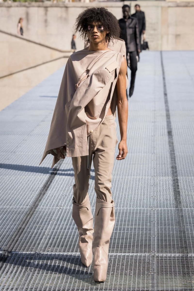 Rick Owens Menswear Spring/Summer 2027 “STONE” Collection Runway Paris Fashion Week adidas collaboration 