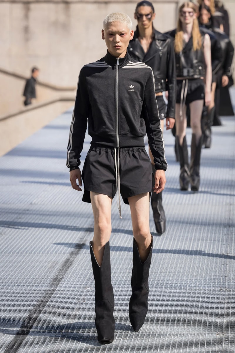 Rick Owens Menswear Spring/Summer 2027 “STONE” Collection Runway Paris Fashion Week adidas collaboration 