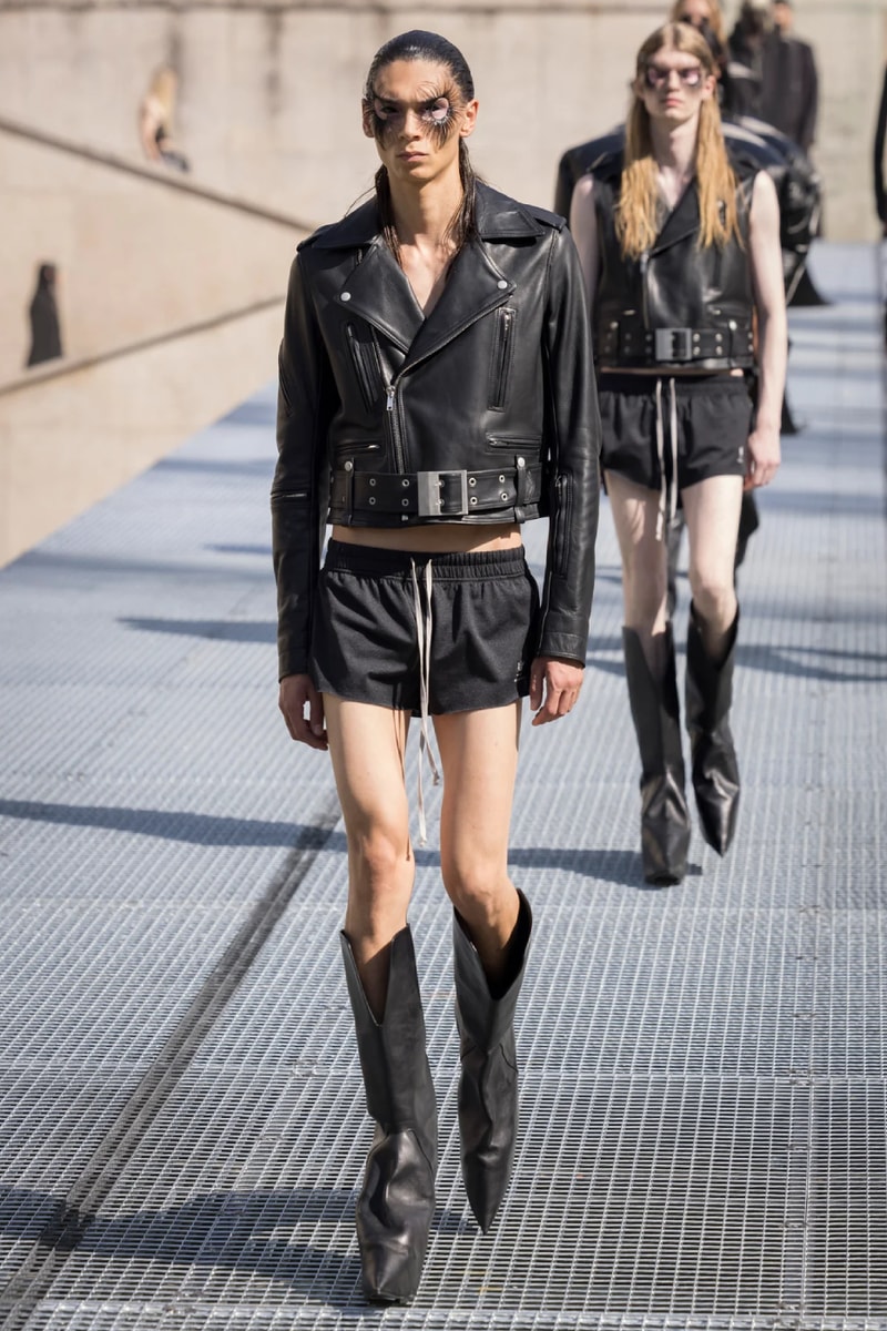 Rick Owens Menswear Spring/Summer 2027 “STONE” Collection Runway Paris Fashion Week adidas collaboration 