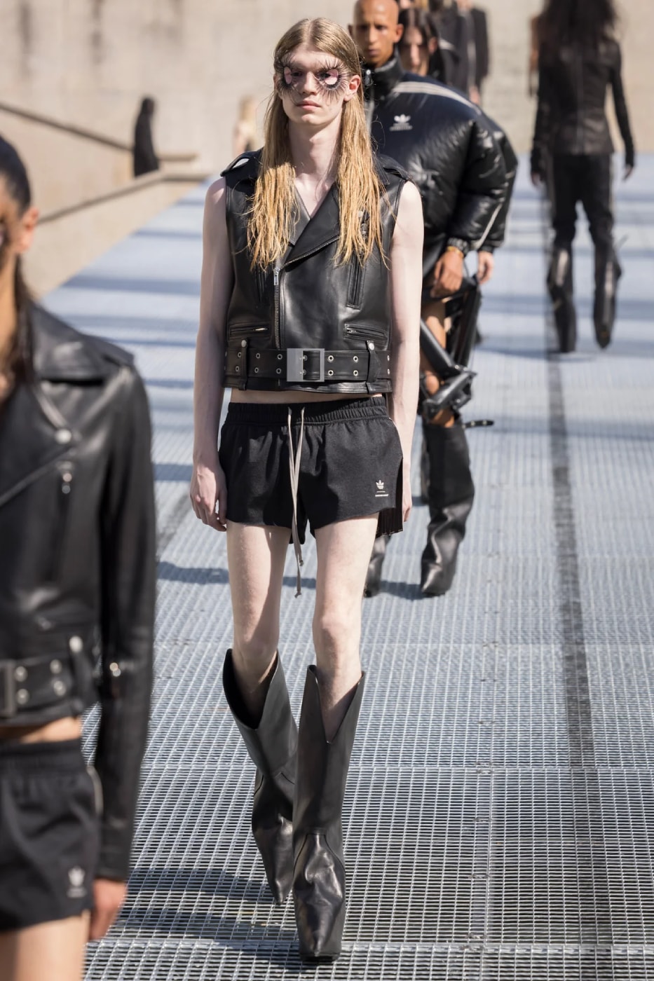 Rick Owens Menswear Spring/Summer 2027 “STONE” Collection Runway Paris Fashion Week adidas collaboration 
