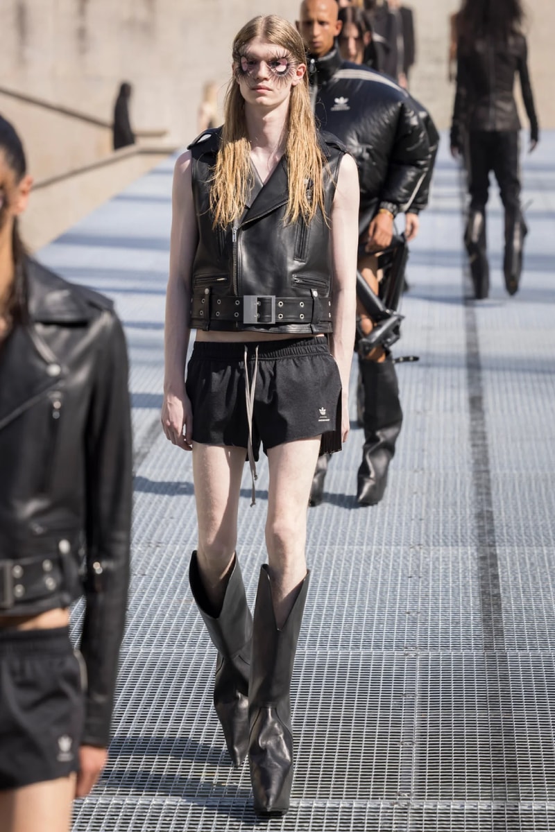 Rick Owens Menswear Spring/Summer 2027 “STONE” Collection Runway Paris Fashion Week adidas collaboration 