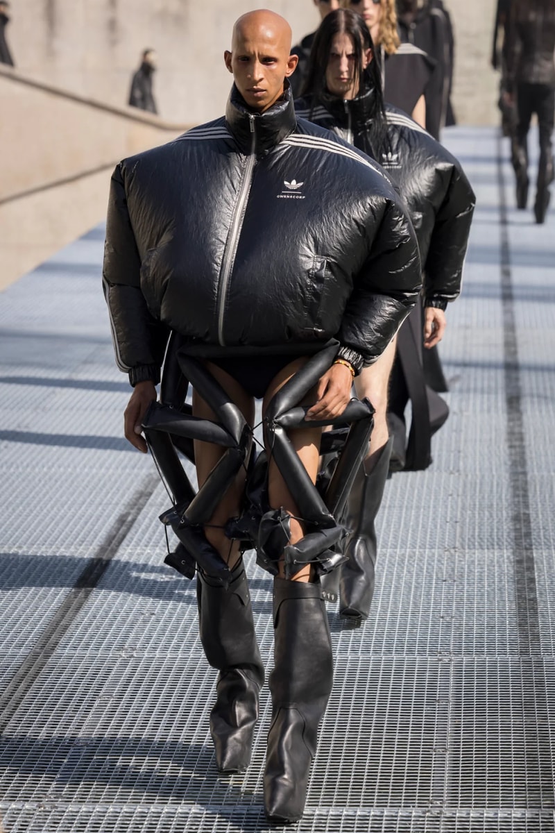 Rick Owens Menswear Spring/Summer 2027 “STONE” Collection Runway Paris Fashion Week adidas collaboration 