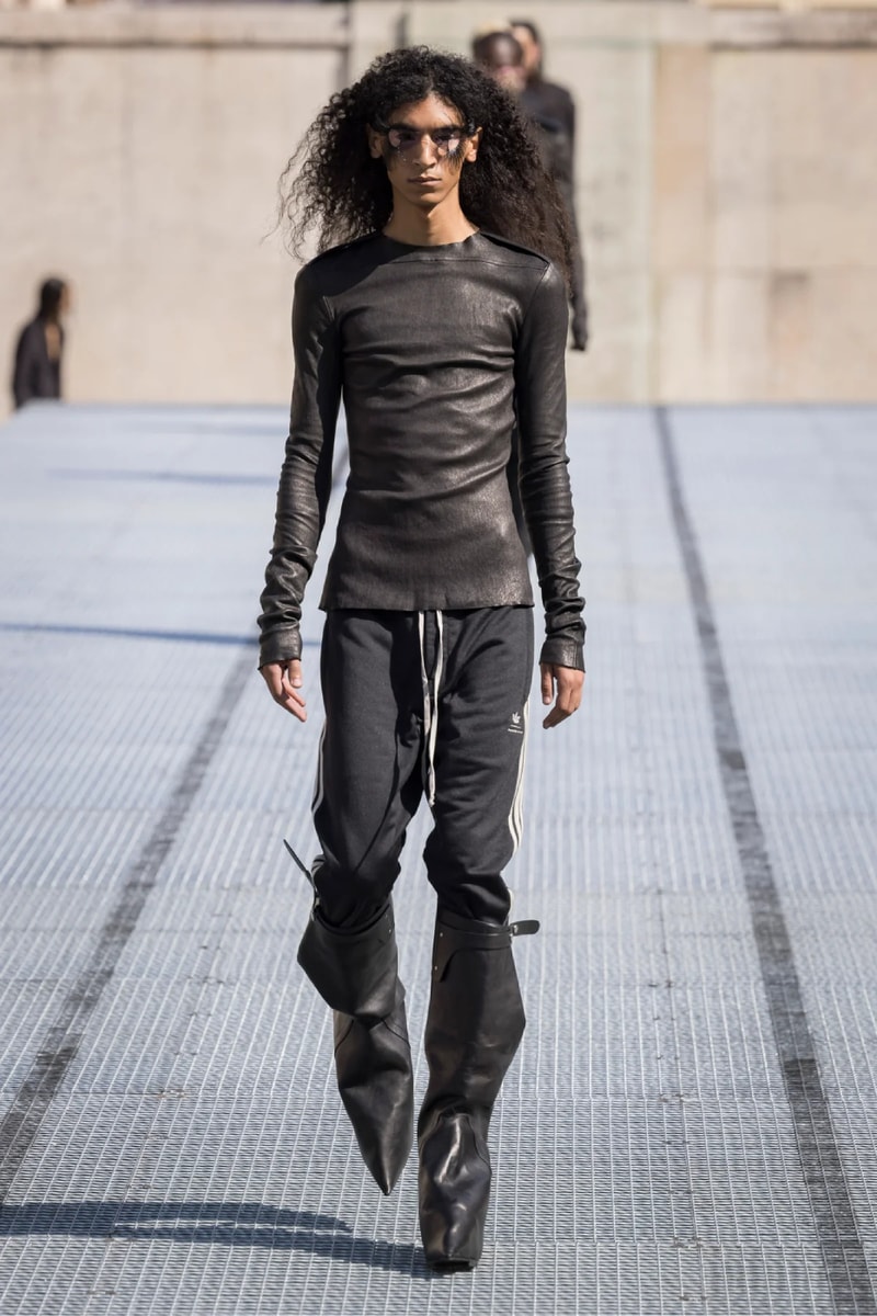 Rick Owens Menswear Spring/Summer 2027 “STONE” Collection Runway Paris Fashion Week adidas collaboration 