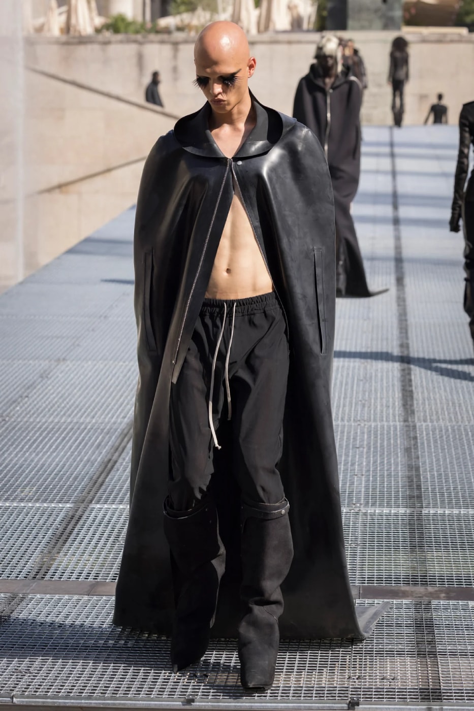 Rick Owens Menswear Spring/Summer 2027 “STONE” Collection Runway Paris Fashion Week adidas collaboration 