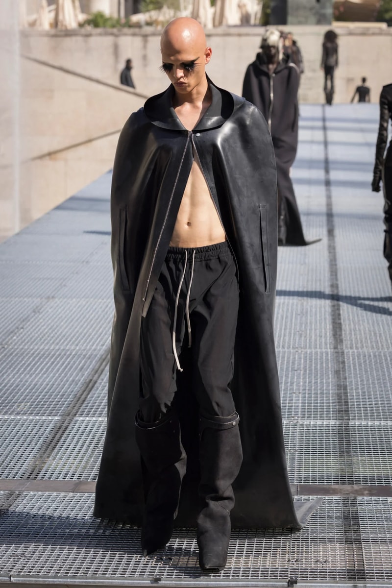 Rick Owens Menswear Spring/Summer 2027 “STONE” Collection Runway Paris Fashion Week adidas collaboration 