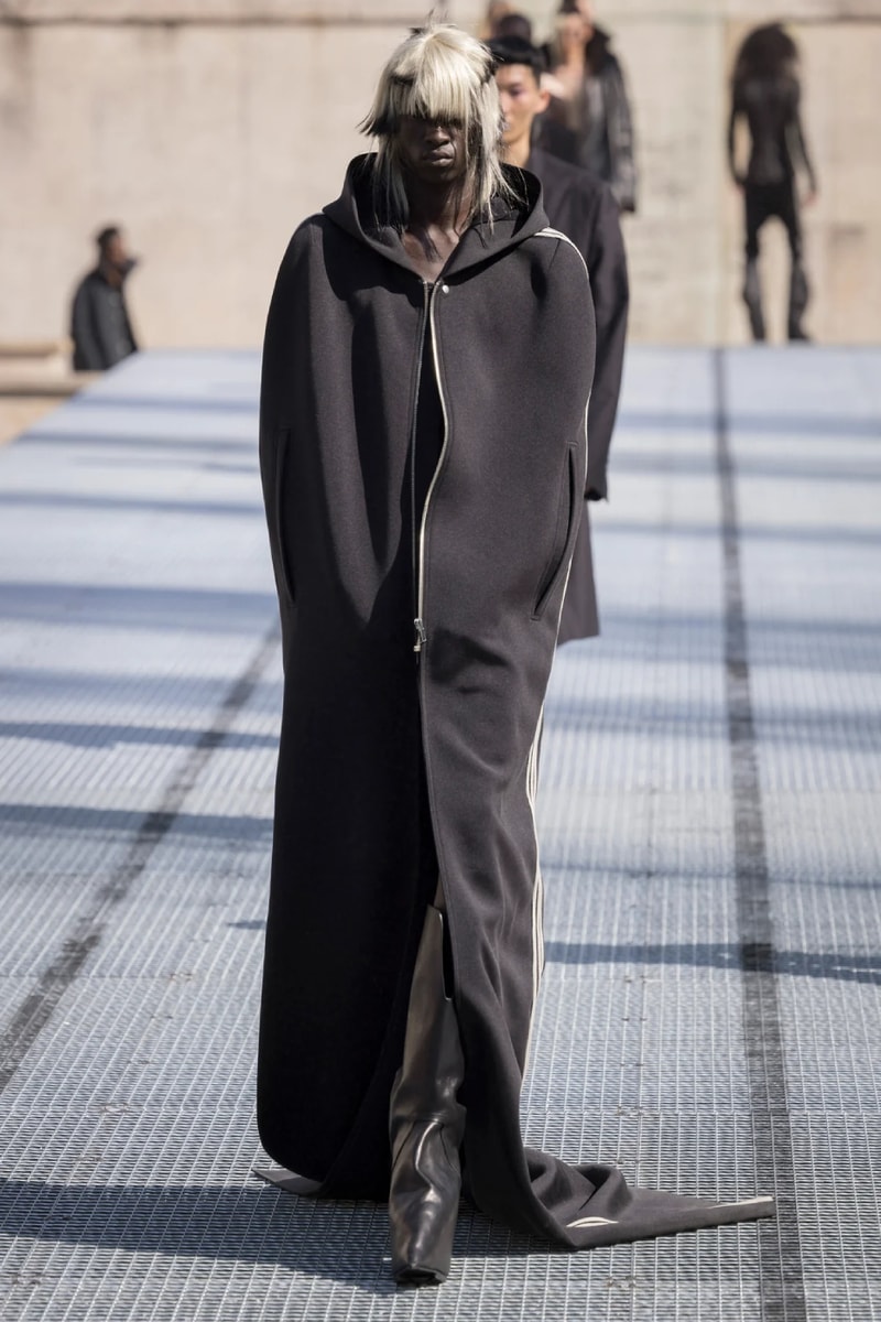 Rick Owens Menswear Spring/Summer 2027 “STONE” Collection Runway Paris Fashion Week adidas collaboration 
