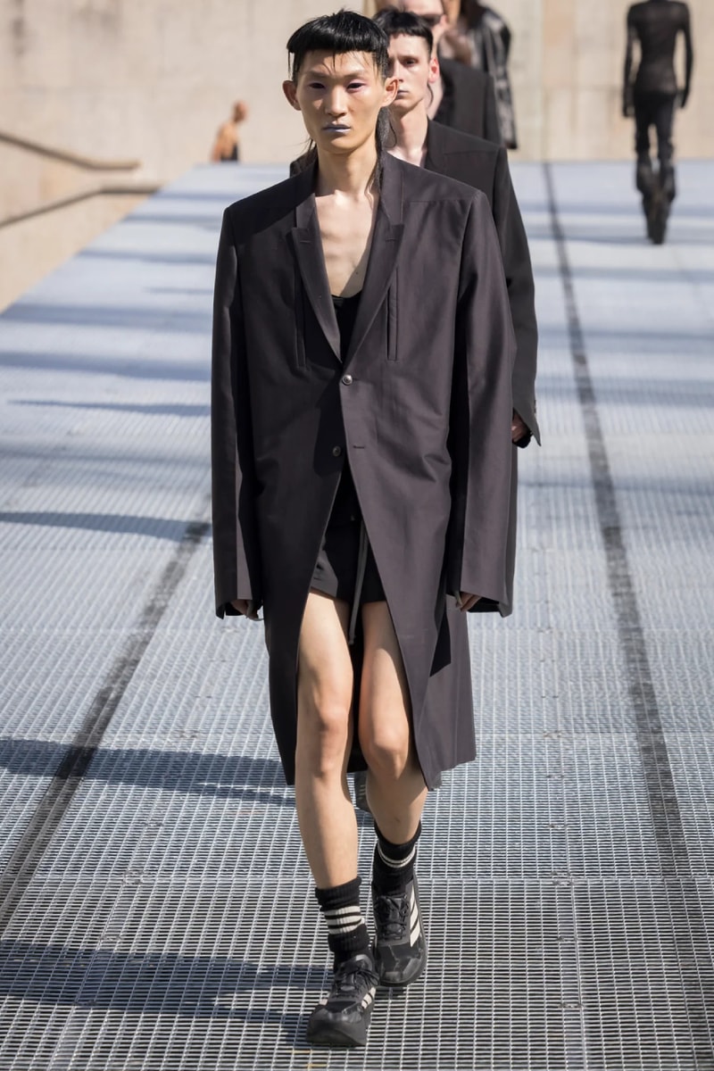 Rick Owens Menswear Spring/Summer 2027 “STONE” Collection Runway Paris Fashion Week adidas collaboration 
