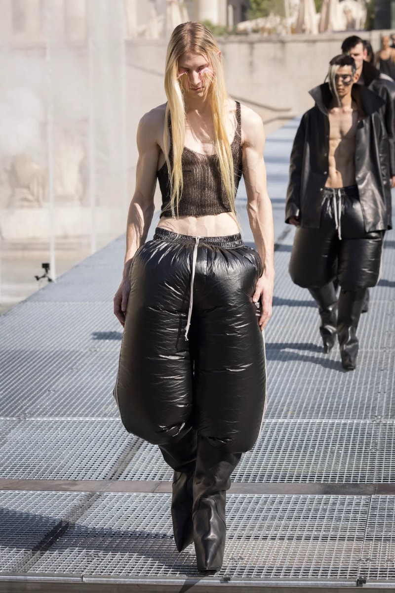 Rick Owens Menswear Spring/Summer 2027 “STONE” Collection Runway Paris Fashion Week adidas collaboration 