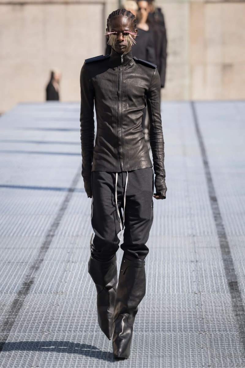 Rick Owens Menswear Spring/Summer 2027 “STONE” Collection Runway Paris Fashion Week adidas collaboration 
