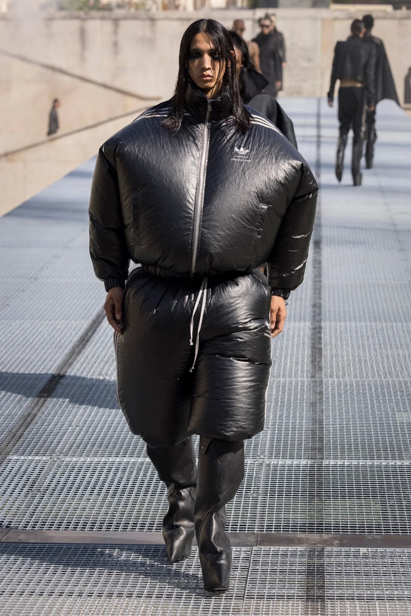 Rick Owens Menswear Spring/Summer 2027 “STONE” Collection Runway Paris Fashion Week adidas collaboration 