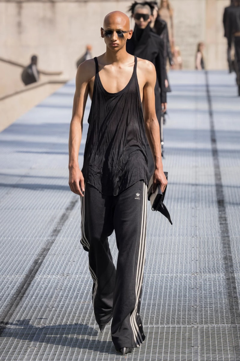 Rick Owens Menswear Spring/Summer 2027 “STONE” Collection Runway Paris Fashion Week adidas collaboration 