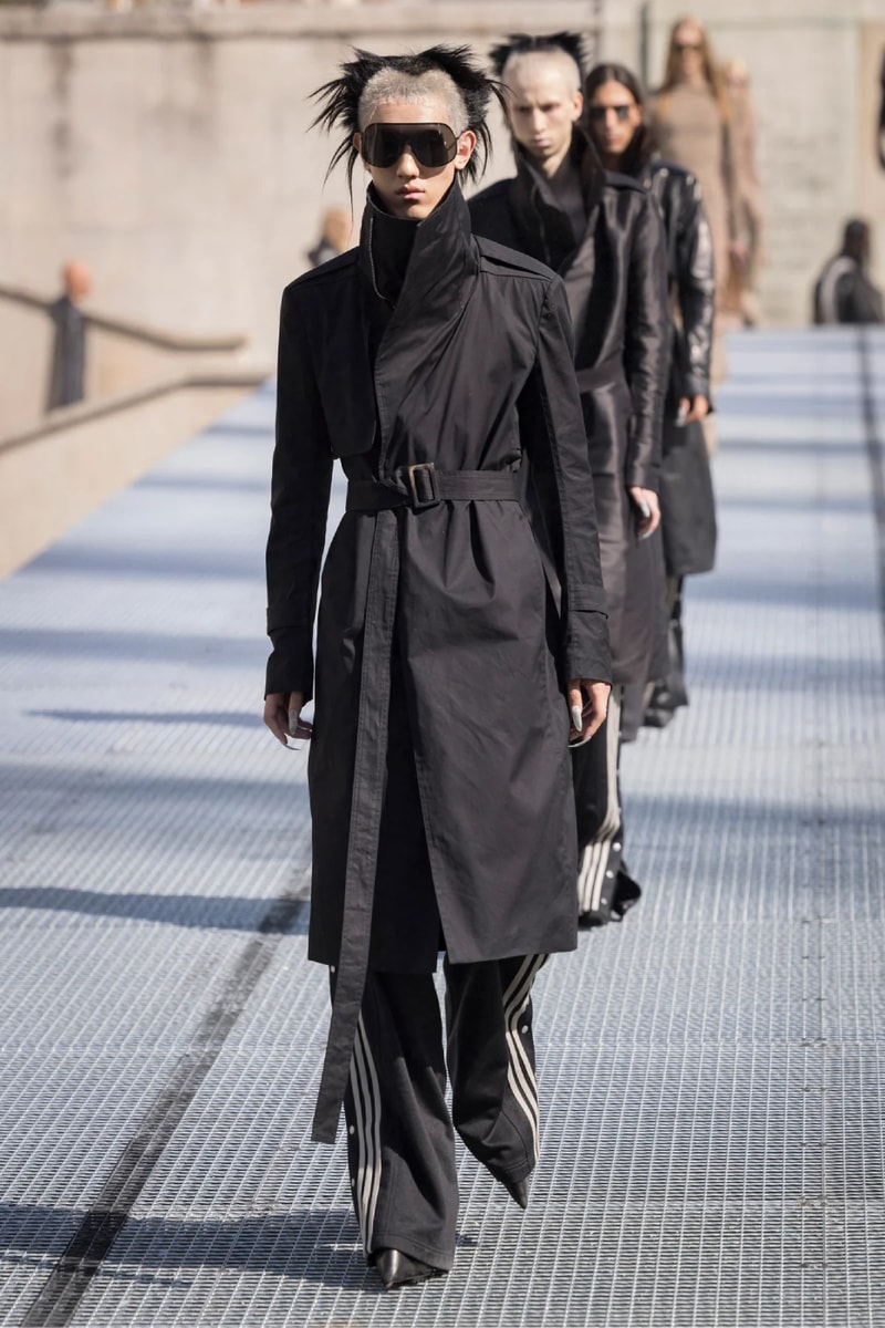 Rick Owens Menswear Spring/Summer 2027 “STONE” Collection Runway Paris Fashion Week adidas collaboration 
