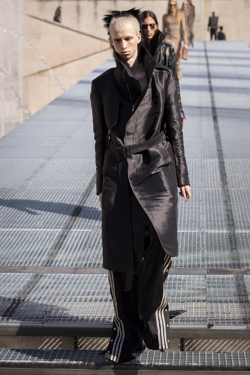 Rick Owens Menswear Spring/Summer 2027 “STONE” Collection Runway Paris Fashion Week adidas collaboration 