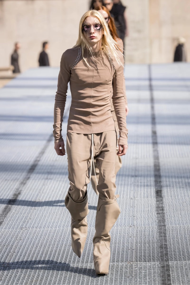 Rick Owens Menswear Spring/Summer 2027 “STONE” Collection Runway Paris Fashion Week adidas collaboration 