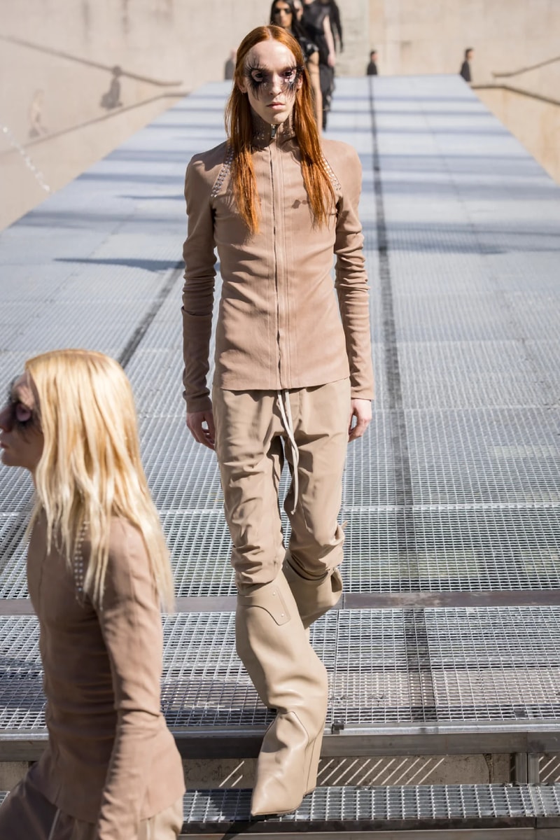 Rick Owens Menswear Spring/Summer 2027 “STONE” Collection Runway Paris Fashion Week adidas collaboration 