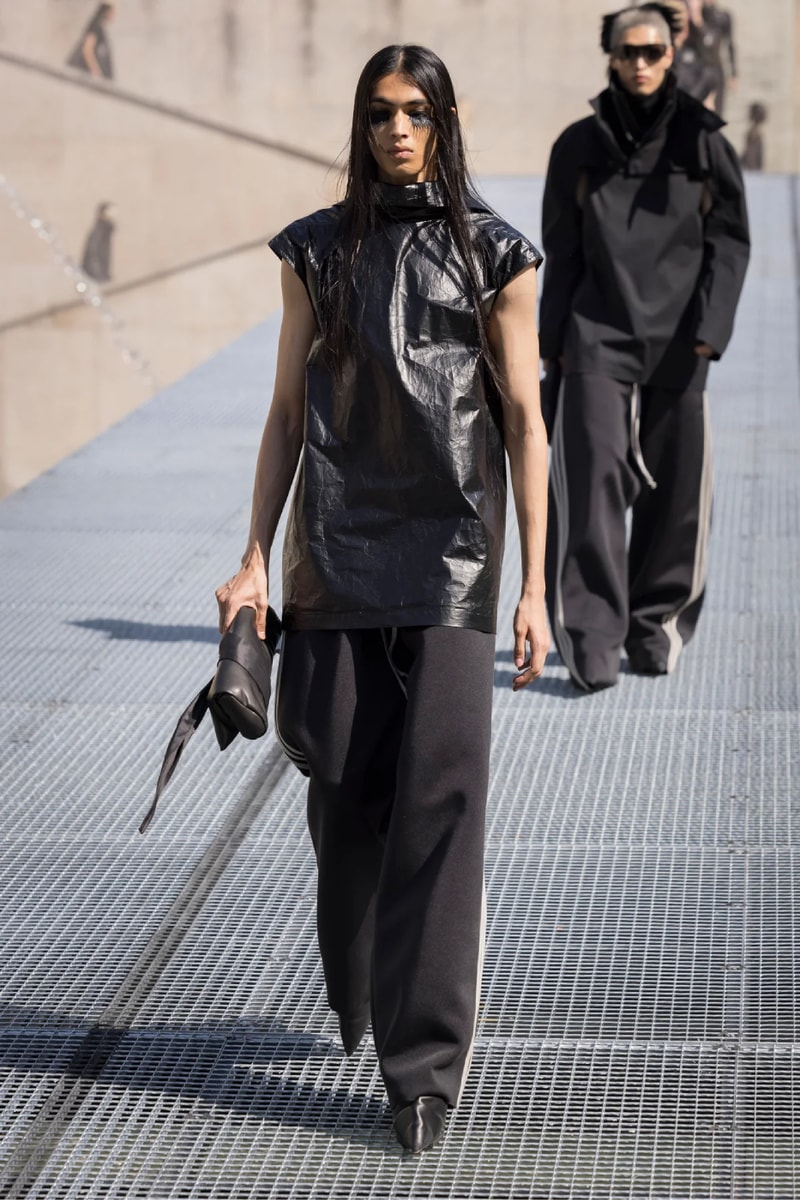 Rick Owens Menswear Spring/Summer 2027 “STONE” Collection Runway Paris Fashion Week adidas collaboration 
