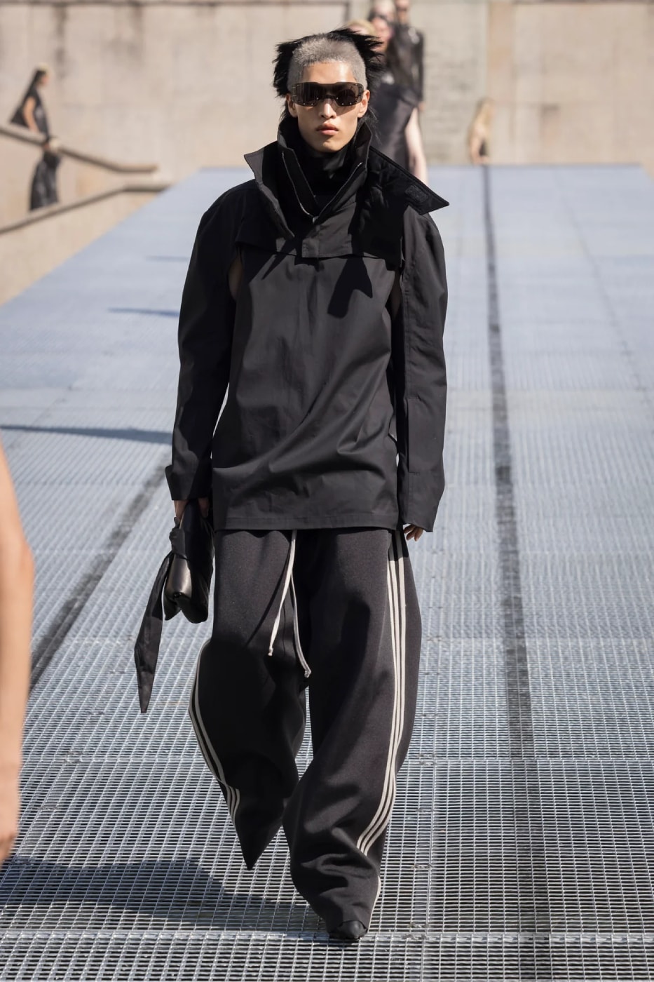 Rick Owens Menswear Spring/Summer 2027 “STONE” Collection Runway Paris Fashion Week adidas collaboration 