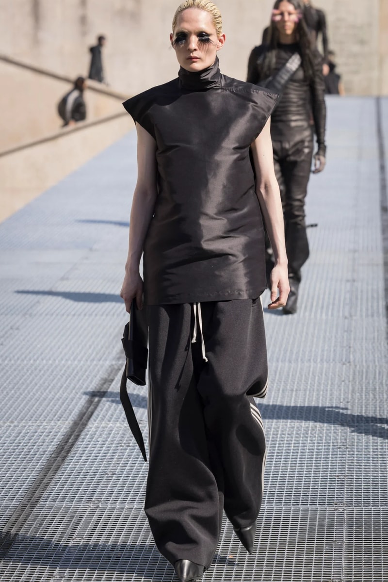 Rick Owens Menswear Spring/Summer 2027 “STONE” Collection Runway Paris Fashion Week adidas collaboration 