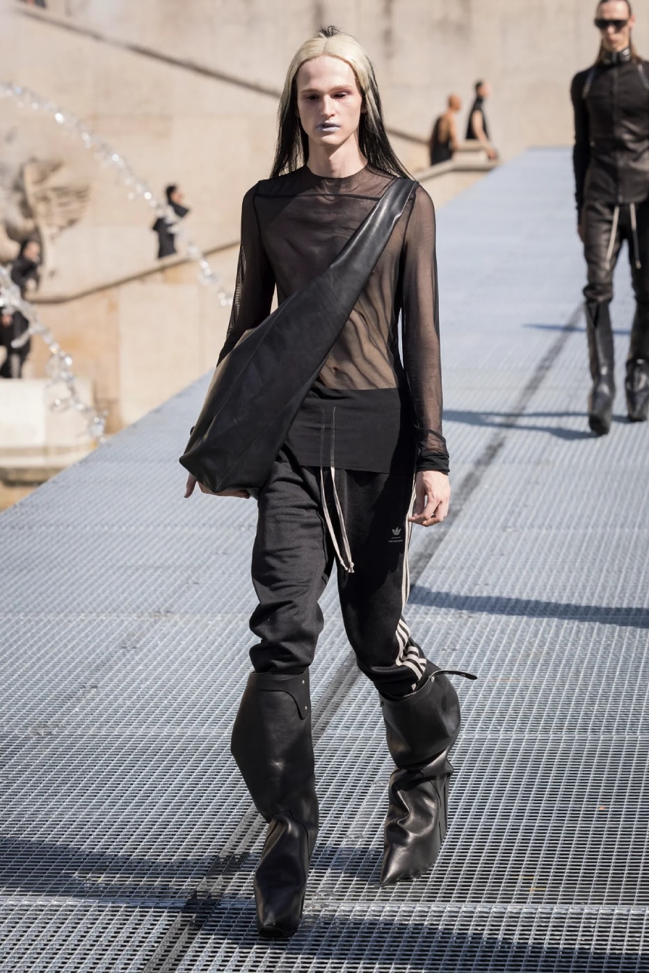 Rick Owens Menswear Spring/Summer 2027 “STONE” Collection Runway Paris Fashion Week adidas collaboration 