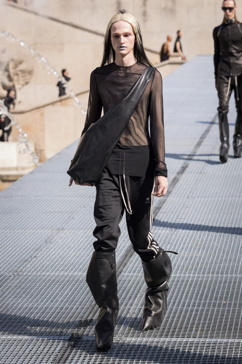 Rick Owens Menswear Spring/Summer 2027 “STONE” Collection Runway Paris Fashion Week adidas collaboration 