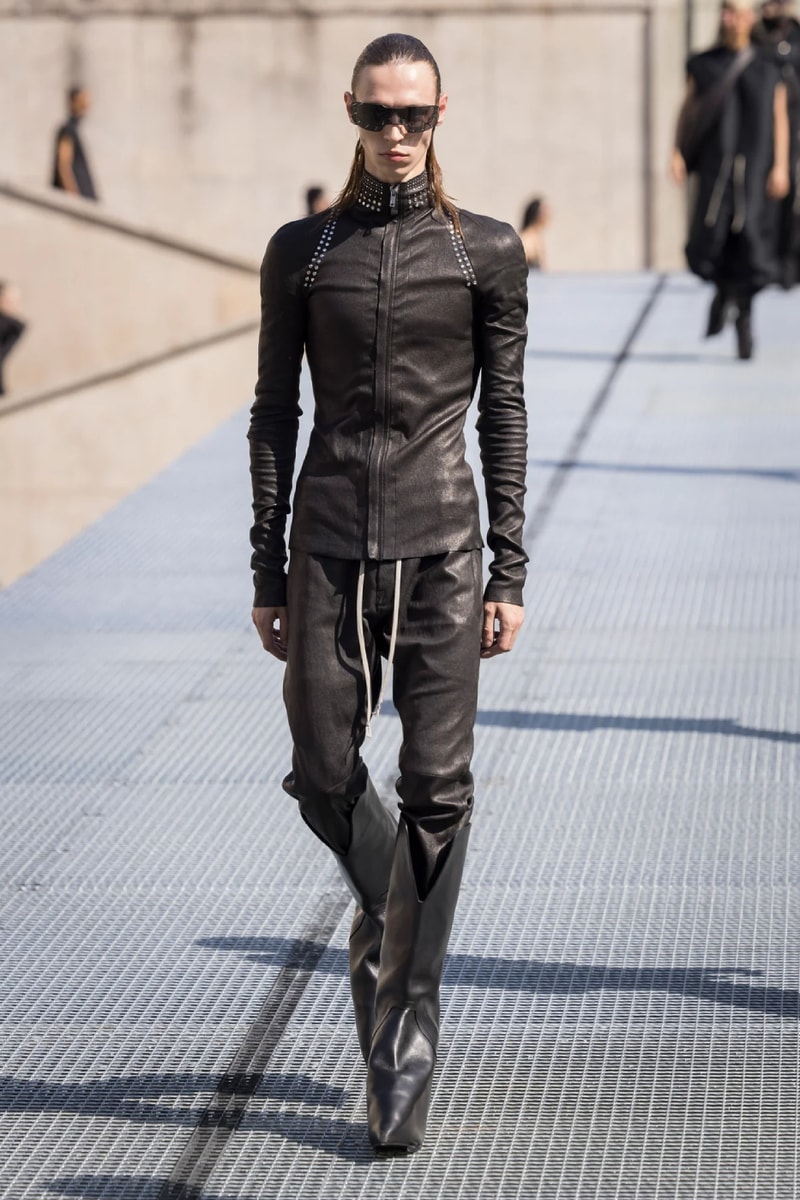 Rick Owens Menswear Spring/Summer 2027 “STONE” Collection Runway Paris Fashion Week adidas collaboration 