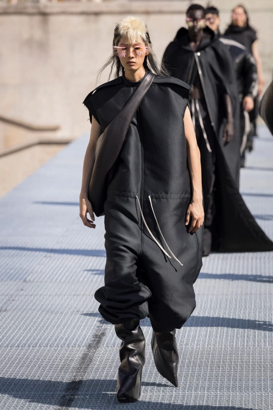 Rick Owens Menswear Spring/Summer 2027 “STONE” Collection Runway Paris Fashion Week adidas collaboration 