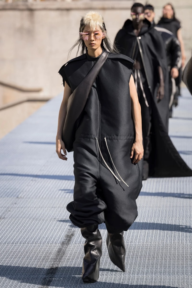 Rick Owens Menswear Spring/Summer 2027 “STONE” Collection Runway Paris Fashion Week adidas collaboration 