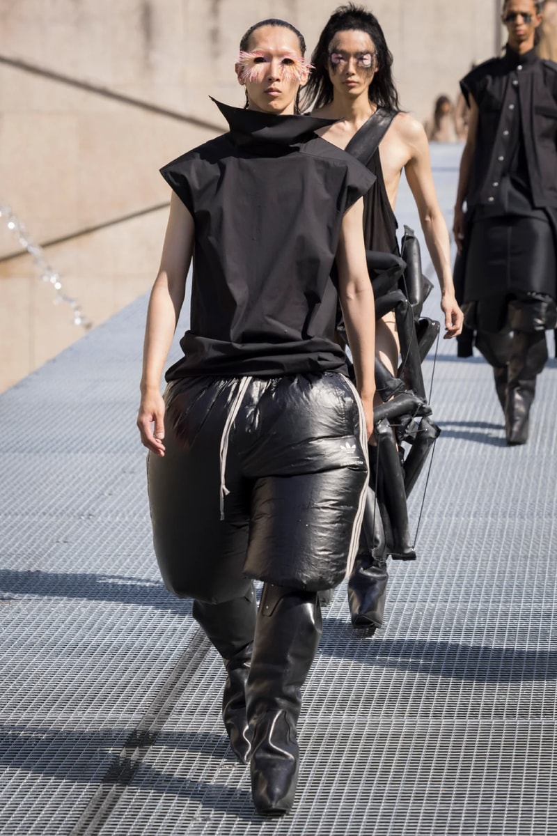 Rick Owens Menswear Spring/Summer 2027 “STONE” Collection Runway Paris Fashion Week adidas collaboration 