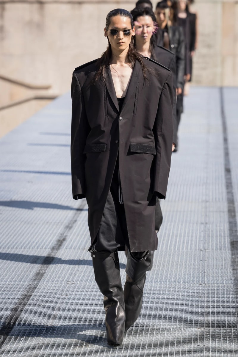 Rick Owens Menswear Spring/Summer 2027 “STONE” Collection Runway Paris Fashion Week adidas collaboration 