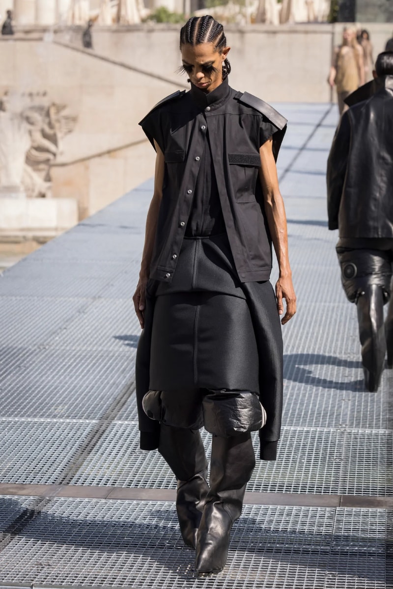 Rick Owens Menswear Spring/Summer 2027 “STONE” Collection Runway Paris Fashion Week adidas collaboration 