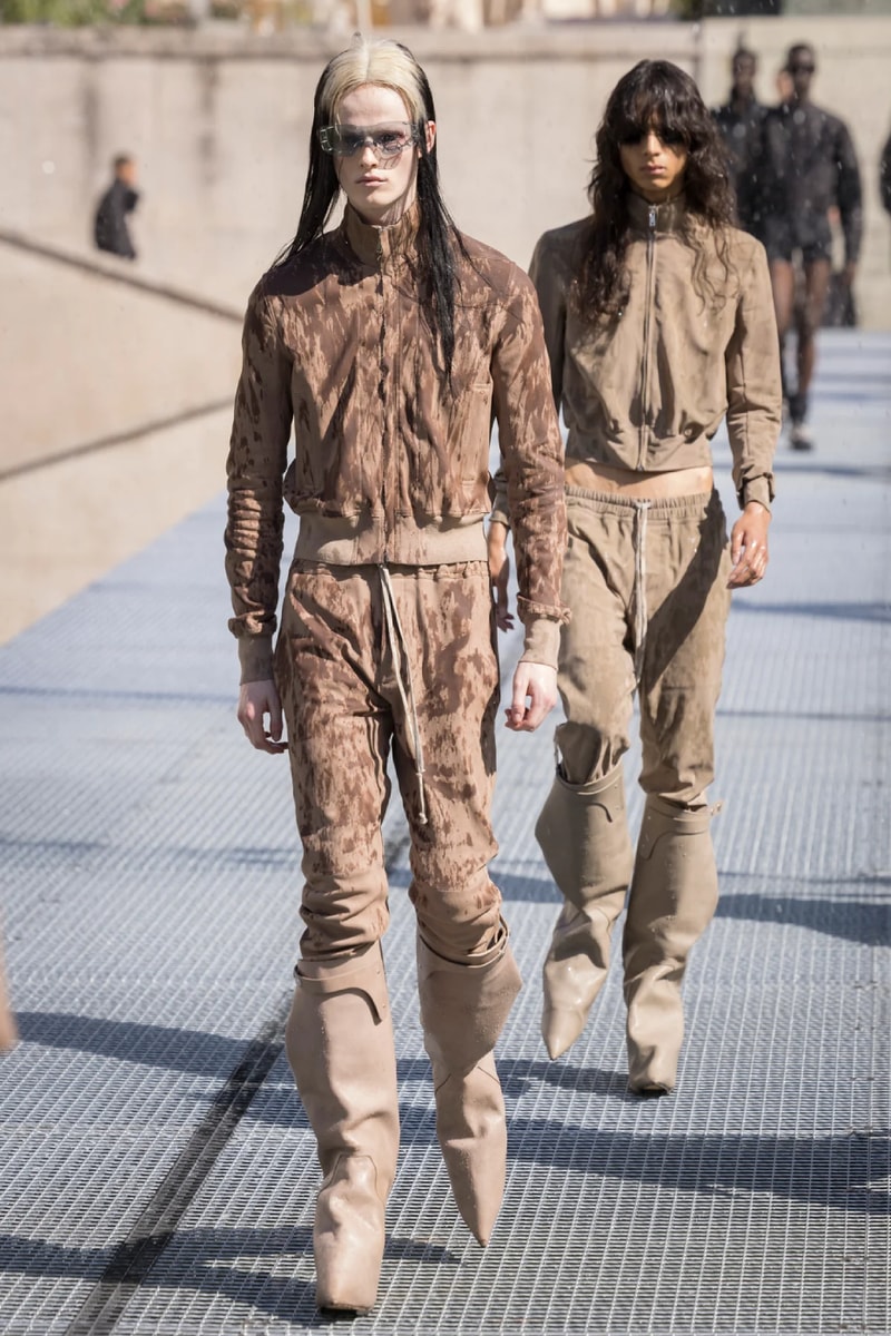 Rick Owens Menswear Spring/Summer 2027 “STONE” Collection Runway Paris Fashion Week adidas collaboration 