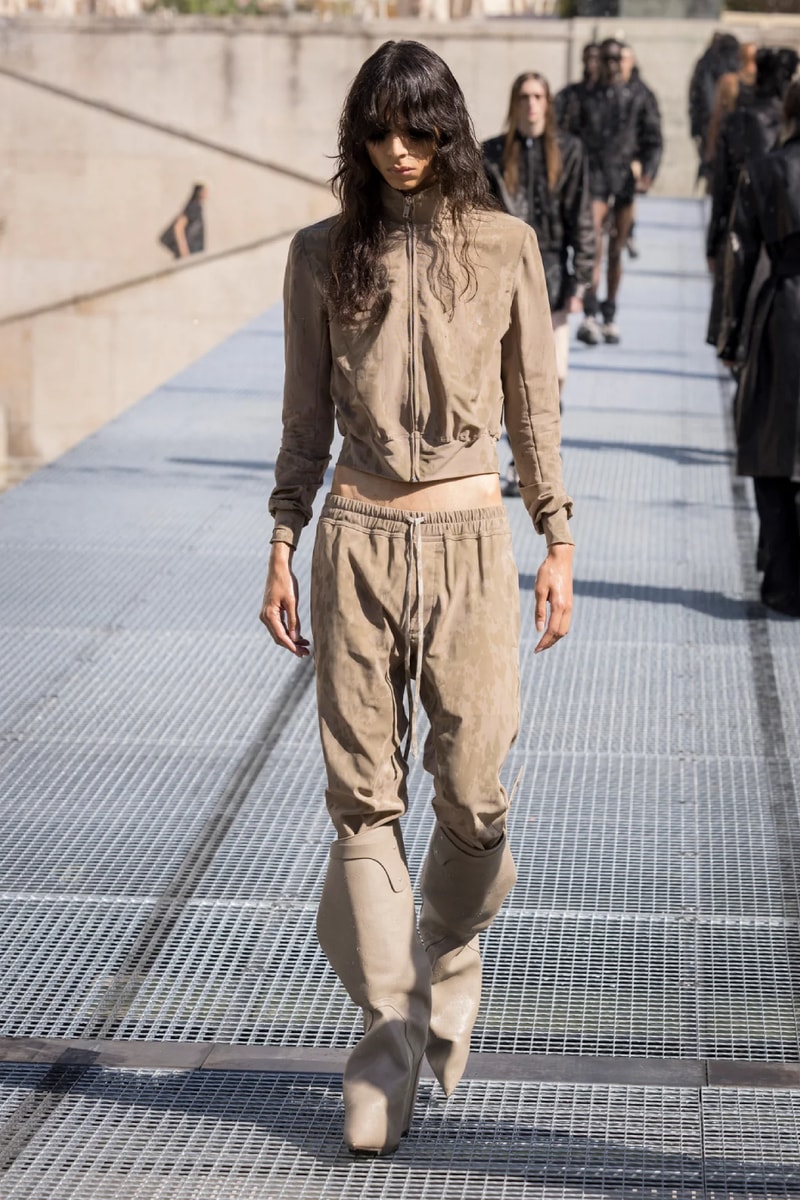 Rick Owens Menswear Spring/Summer 2027 “STONE” Collection Runway Paris Fashion Week adidas collaboration 