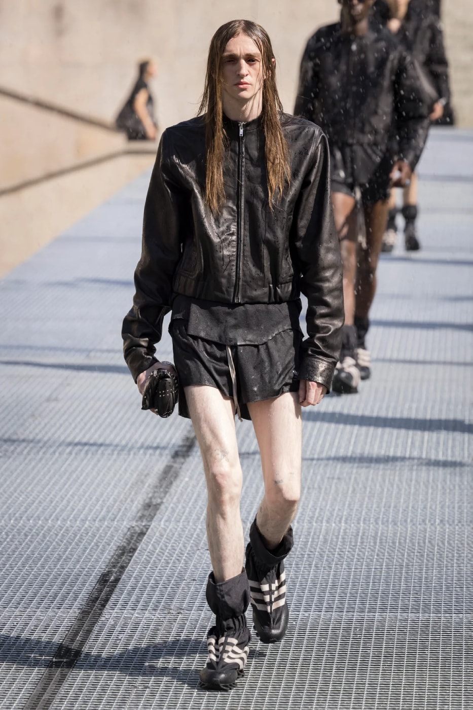 Rick Owens Menswear Spring/Summer 2027 “STONE” Collection Runway Paris Fashion Week adidas collaboration 