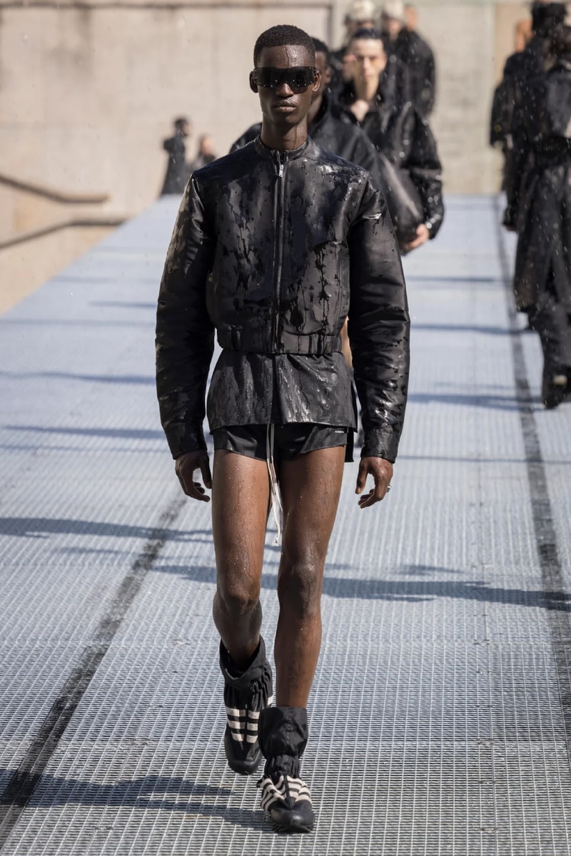 Rick Owens Menswear Spring/Summer 2027 “STONE” Collection Runway Paris Fashion Week adidas collaboration 