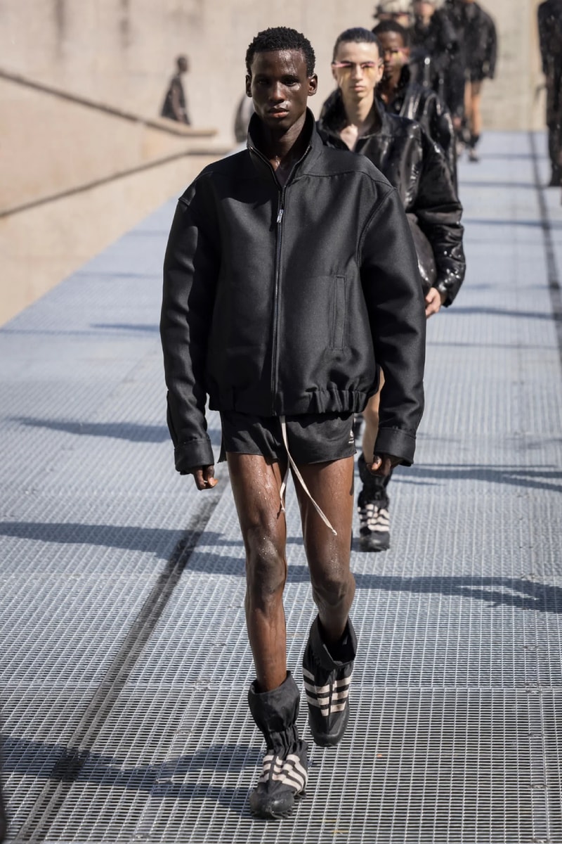Rick Owens Menswear Spring/Summer 2027 “STONE” Collection Runway Paris Fashion Week adidas collaboration 