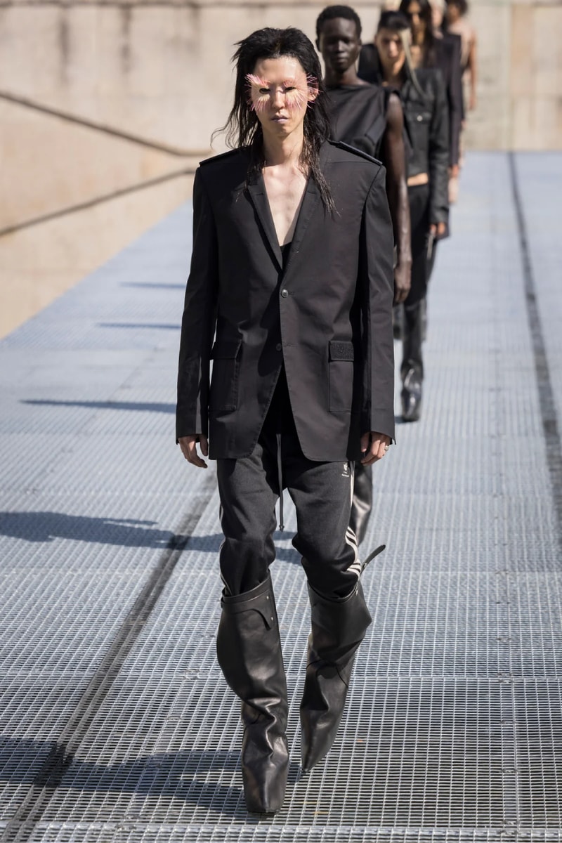Rick Owens Menswear Spring/Summer 2027 “STONE” Collection Runway Paris Fashion Week adidas collaboration 