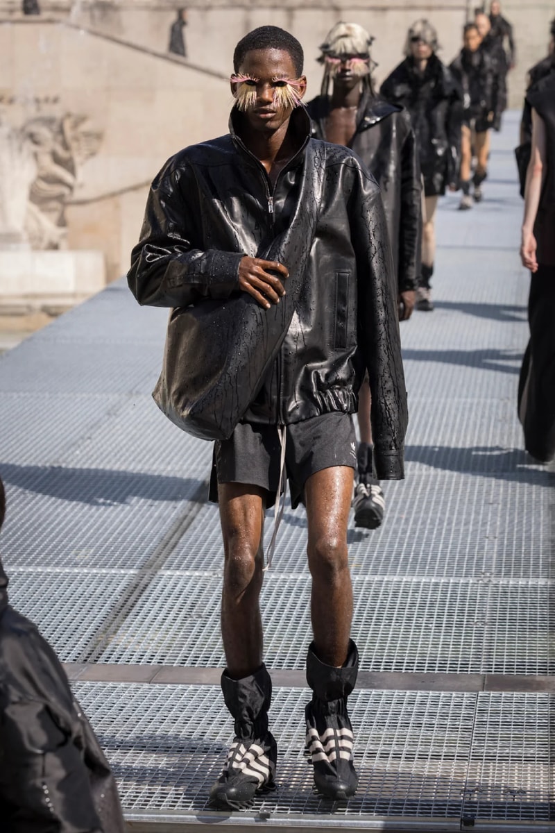 Rick Owens Menswear Spring/Summer 2027 “STONE” Collection Runway Paris Fashion Week adidas collaboration 
