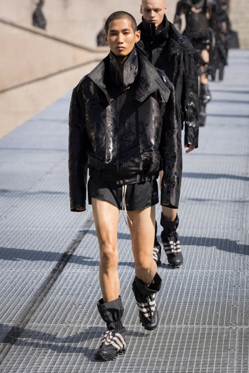 Rick Owens Menswear Spring/Summer 2027 “STONE” Collection Runway Paris Fashion Week adidas collaboration 